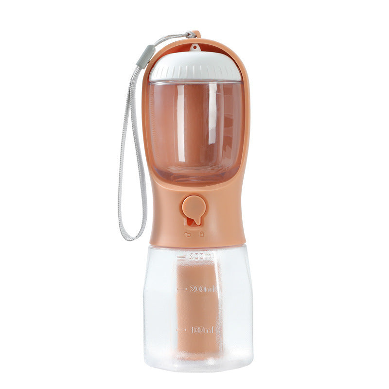 Fournitures pour animaux de compagnie Chien Tasse d'eau potable Sac à ordures Trois-en-un Portable Petites tasses multifonctionnelles pour animaux de compagnie