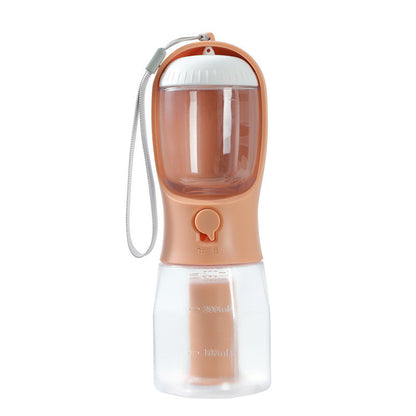 Fournitures pour animaux de compagnie Chien Tasse d'eau potable Sac à ordures Trois-en-un Portable Petites tasses multifonctionnelles pour animaux de compagnie