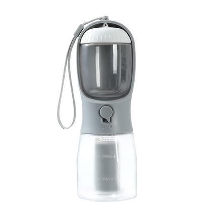 Fournitures pour animaux de compagnie Chien Tasse d'eau potable Sac à ordures Trois-en-un Portable Petites tasses multifonctionnelles pour animaux de compagnie
