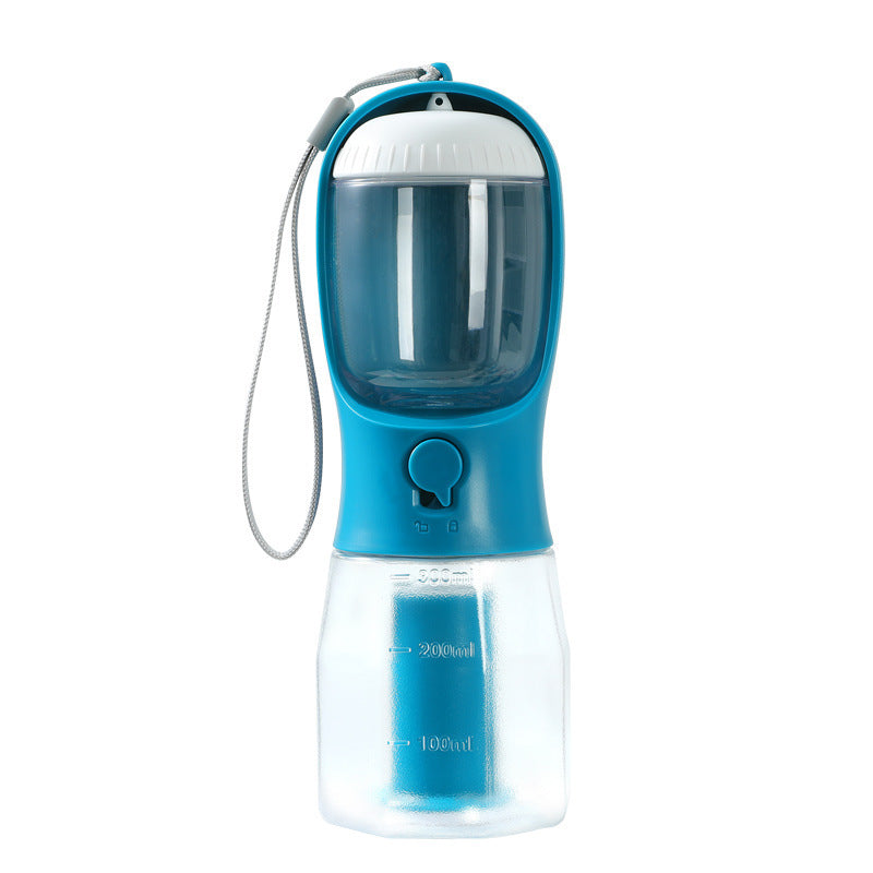 Fournitures pour animaux de compagnie Chien Tasse d'eau potable Sac à ordures Trois-en-un Portable Petites tasses multifonctionnelles pour animaux de compagnie
