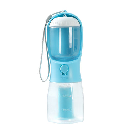 Fournitures pour animaux de compagnie Chien Tasse d'eau potable Sac à ordures Trois-en-un Portable Petites tasses multifonctionnelles pour animaux de compagnie