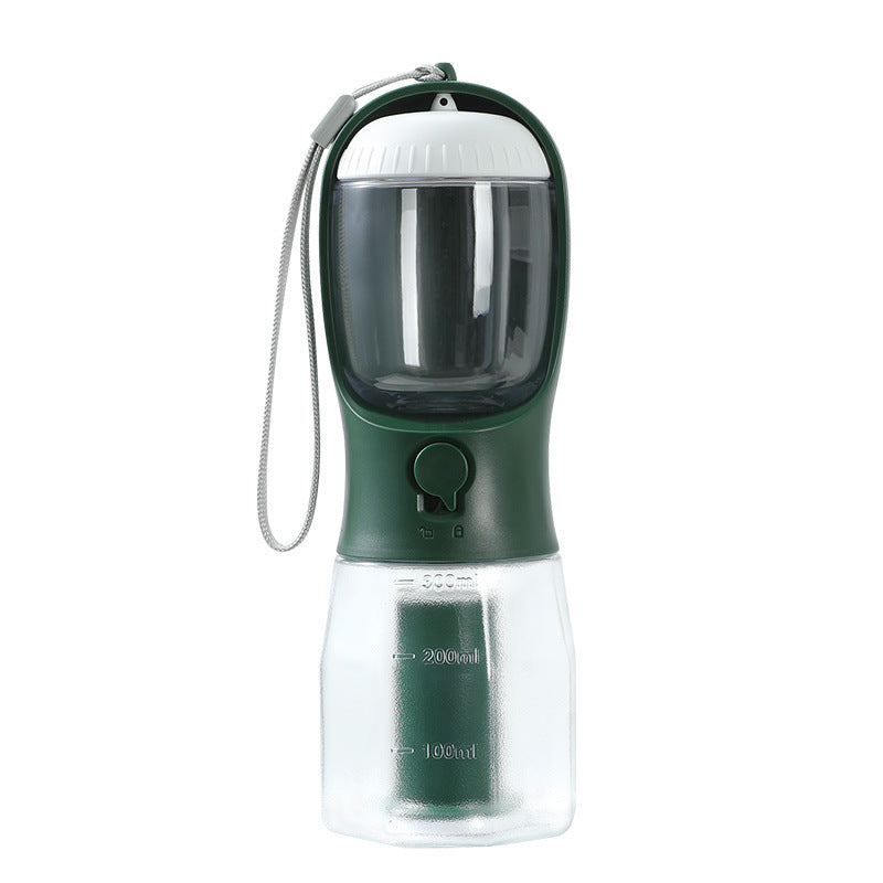 Fournitures pour animaux de compagnie Chien Tasse d'eau potable Sac à ordures Trois-en-un Portable Petites tasses multifonctionnelles pour animaux de compagnie