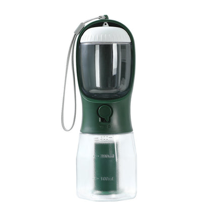 Fournitures pour animaux de compagnie Chien Tasse d'eau potable Sac à ordures Trois-en-un Portable Petites tasses multifonctionnelles pour animaux de compagnie