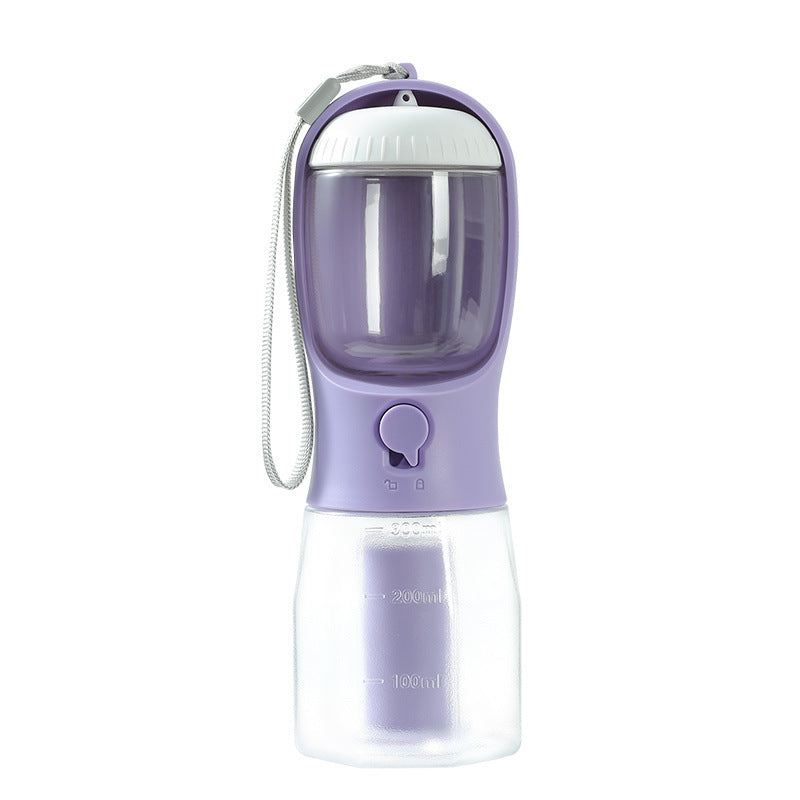 Fournitures pour animaux de compagnie Chien Tasse d'eau potable Sac à ordures Trois-en-un Portable Petites tasses multifonctionnelles pour animaux de compagnie