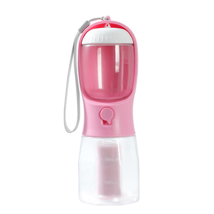 Fournitures pour animaux de compagnie Chien Tasse d'eau potable Sac à ordures Trois-en-un Portable Petites tasses multifonctionnelles pour animaux de compagnie