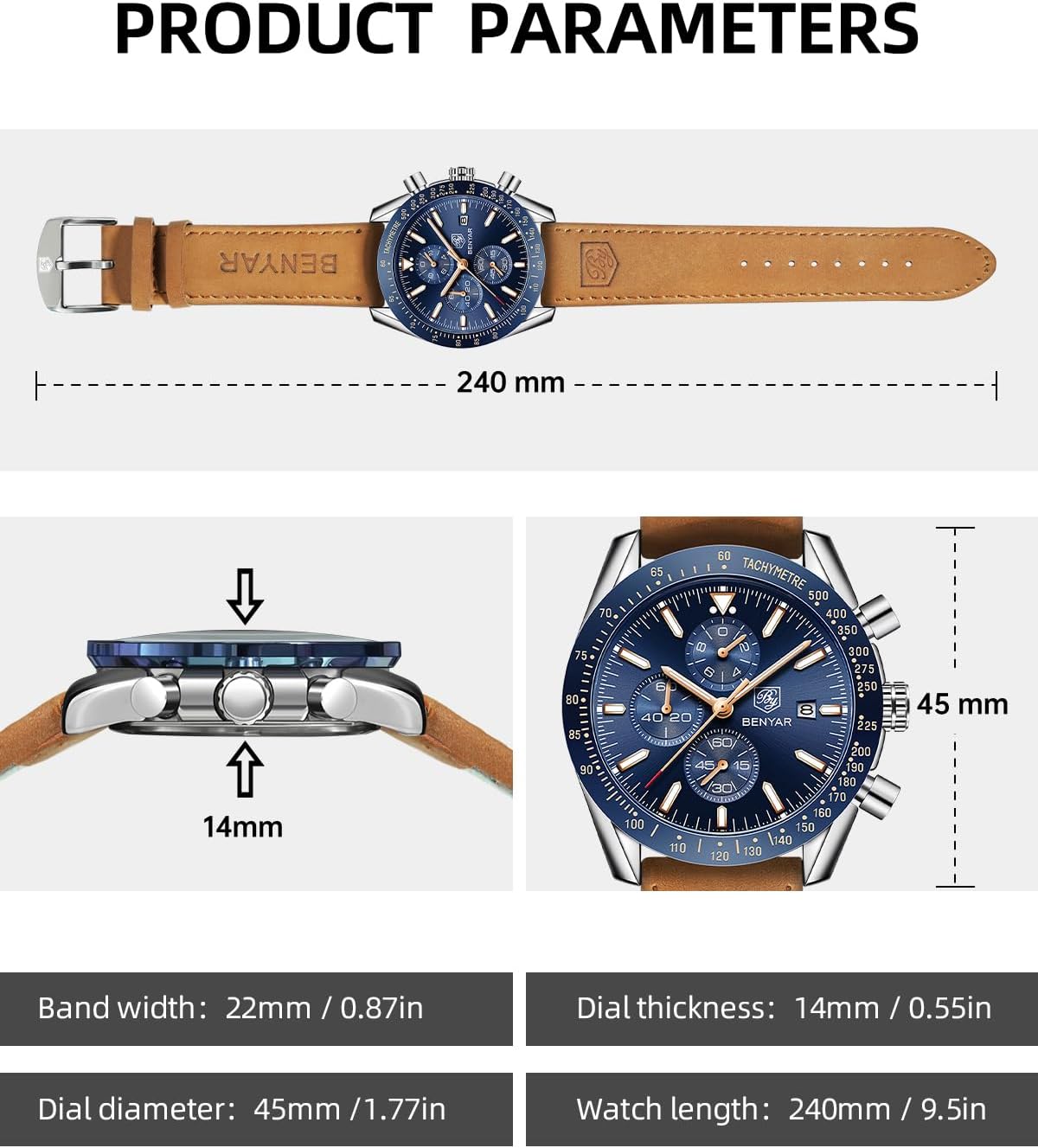 Montre Élégante pour Hommes